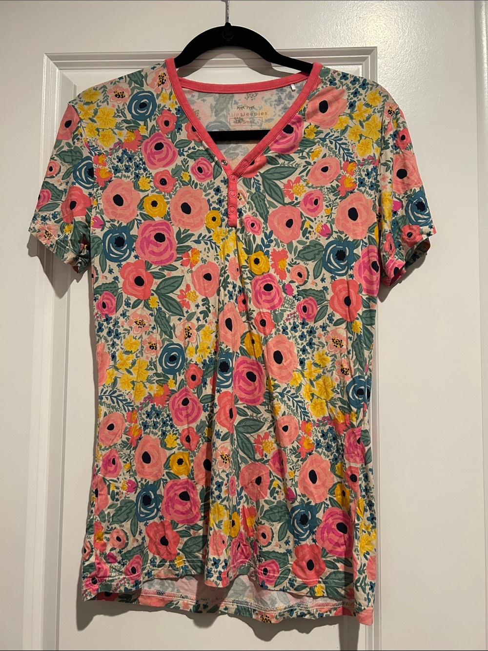 Little Sleepies Secret Garden V-Neck Short Sleeve Tee